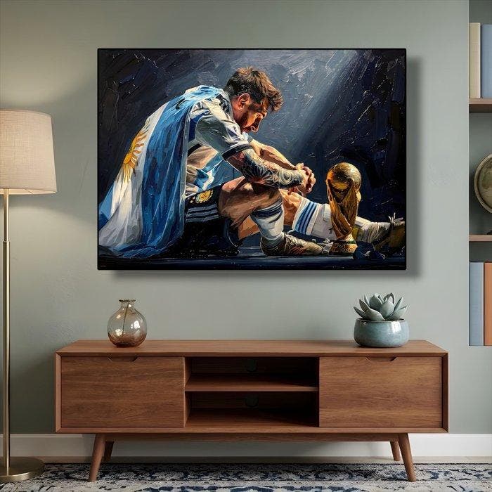 AT9 - [Canvas XL] Lionel Messi - Dreams Come True, Verzamelen, Overige Verzamelen