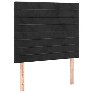 Hoofdbord zwart 90x118/128cm: Kwalitatief en verstelbaar..., Verstelbaar, 90 cm, Verzenden, Zo goed als nieuw