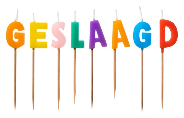Geslaagd Kaarsen 14cm, Hobby & Loisirs créatifs, Articles de fête, Envoi