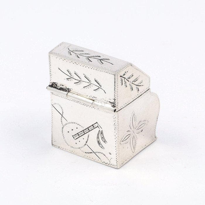 NO RESERVE - Boîte de Lodderein (Eau de Cologne) - Argent, Antiek en Kunst, Antiek | Zilver en Goud