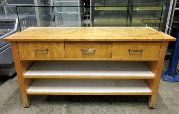 Werktafel, Tafel, B175 x D65 x H122cm, Beuken, Articles professionnels, Aménagement de Bureau & Magasin | Commerce & Inventaire