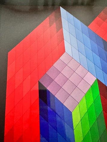 Victor Vasarely (1906-1997) - Torony, Antiquités & Art