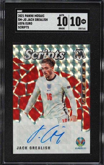 2021 Panini Mosaic - UEFA EURO 2020 Scripts - Jack Grealish, Nieuw
