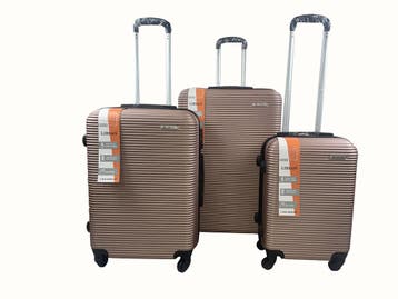 Libiao Kofferset 3 Delig - 85l &  50l & 30l -  Rose Gold, Handtassen en Accessoires, Koffers, Ophalen of Verzenden, Nieuw