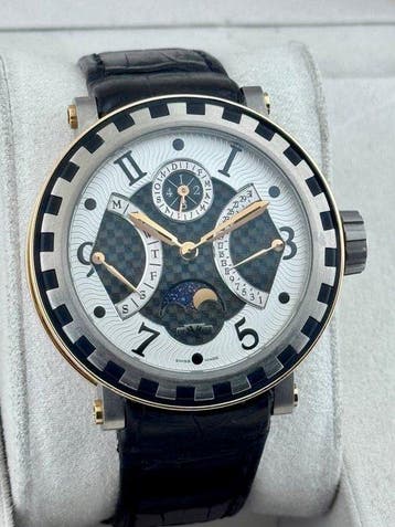 DeWitt - Academy Quantieme Perpertuel Rose Gold-Titanium, Nieuw