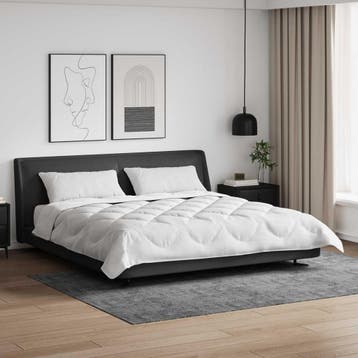 vidaXL Dekbed met kussen 3 st Wit Microvezel, Verzenden