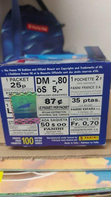 1998 Panini World Cup Stickers Fussball WM france 98 Tüten -, Nieuw