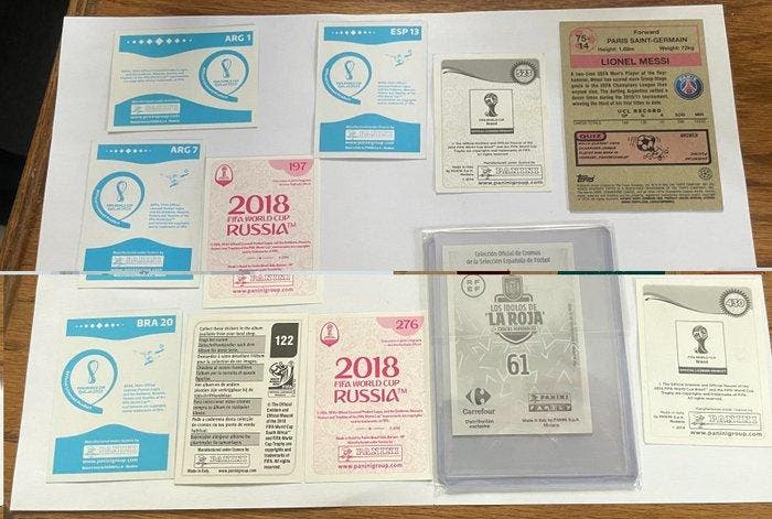 2022 Panini FIFA World Cup Qatar 2022 Lionel Messi,, Collections, Autocollants