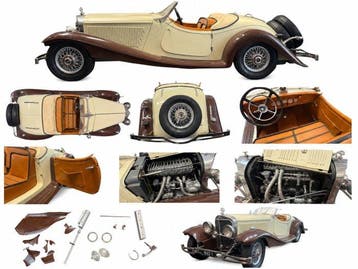 Pocher 1:8 - Model sportwagen - Mercedes-Benz 540K “The True, Hobby en Vrije tijd, Nieuw