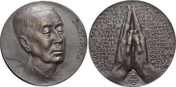 Bronze-medaille 1901 medaille von Josette Hébert-coëffin.., Timbres & Monnaies, Verzenden