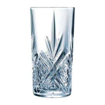 Longdrinkglazen | BROADWAY | Glas | 38cl | 24 Stuks |, Verzenden