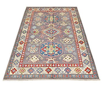 Afghan, Kazak, Prachtig handgeknoopt traditioneel