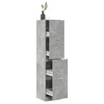 vidaXL Apothekerskast 40x41x174,5 cm bewerkt hout betongrijs, Huis en Inrichting, Kasten | Overige, Verzenden, Nieuw
