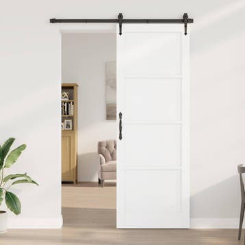 vidaXL Interne Deur 83 x 232 cm Multiplex Wit, Doe-het-zelf en Bouw, Verzenden, Nieuw