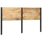 vidaXL Hoofdeinde 180 cm massief hout mango en ijzer, Verzenden