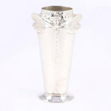 Christofle - Art Nouveau - Model Libellule - Vaas -, Antiquités & Art