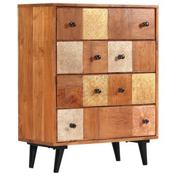 vidaXL Ladekast 60x30x75 cm massief acaciahout, Verzenden