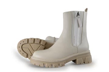 Mexx Enkellaarzen in maat 38 Beige, Kleding | Dames, Mexx, Verzenden, Beige, Lage of Enkellaarzen
