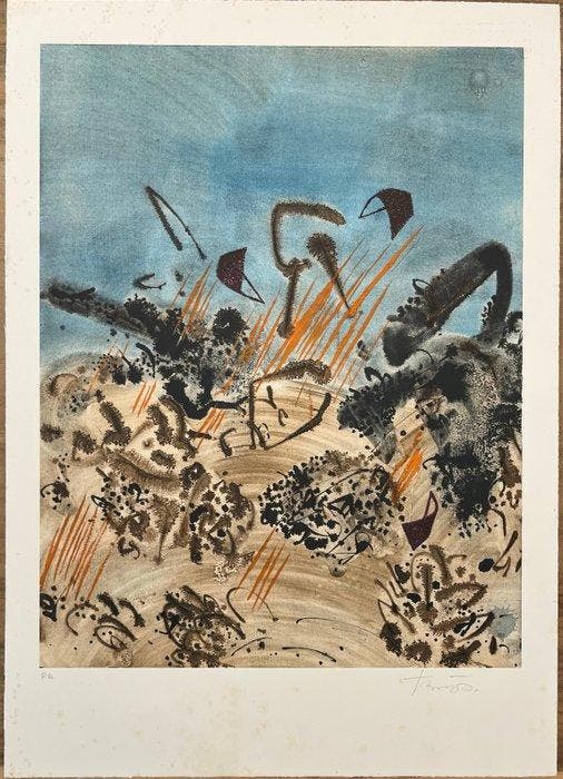 Joan-Josep Tharrats (1918-2001) - Sin título, Antiquités & Art, Antiquités | Autres Antiquités