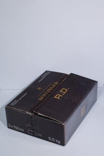 2007 Bollinger, R.D. - Champagne Extra Brut - 3 Bouteilles, Verzamelen, Nieuw