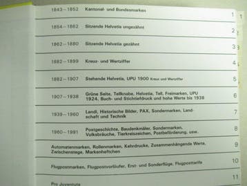 Zwitserland 1992 - Special Catalogus - Zumstein, Postzegels en Munten, Gestempeld