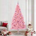 vidaXL Kunststof Voorverlichte Kerstboom met 300 LED Roze, Diversen, Kerst, Verzenden, Nieuw
