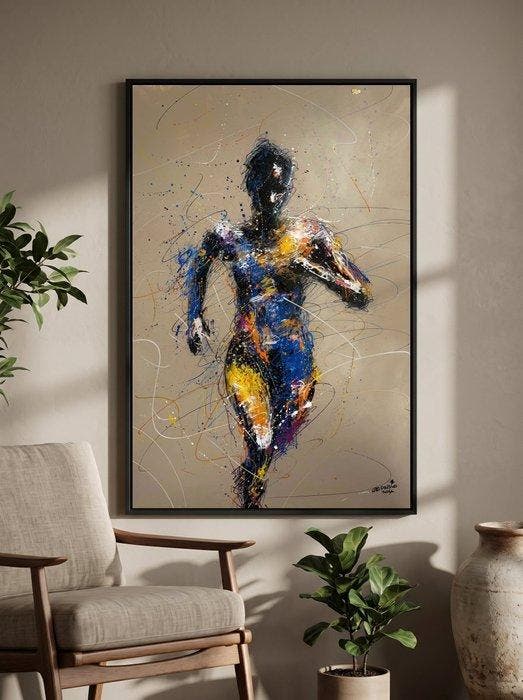 Néo Pablo - Fragmented Motion – 100% Original Artwork by Neo, Antiek en Kunst, Kunst | Schilderijen | Modern