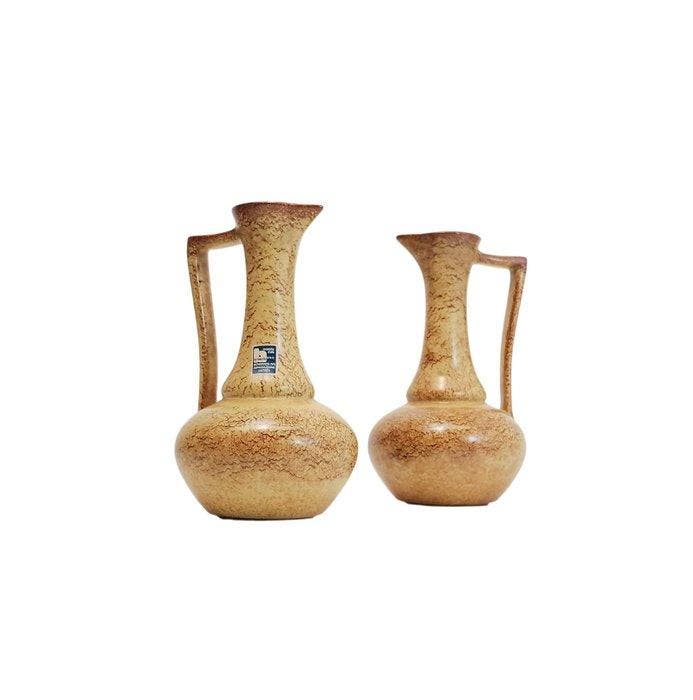 Bertoncello - Roberto Rigon - Vaas (2) - Keramiek - Karaf,, Antiquités & Art, Antiquités | Verre & Cristal