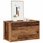 vidaXL Halbankje 80x40x45 cm bewerkt hout oud houtkleurig, Huis en Inrichting, Overige Huis en Inrichting, Verzenden, Nieuw