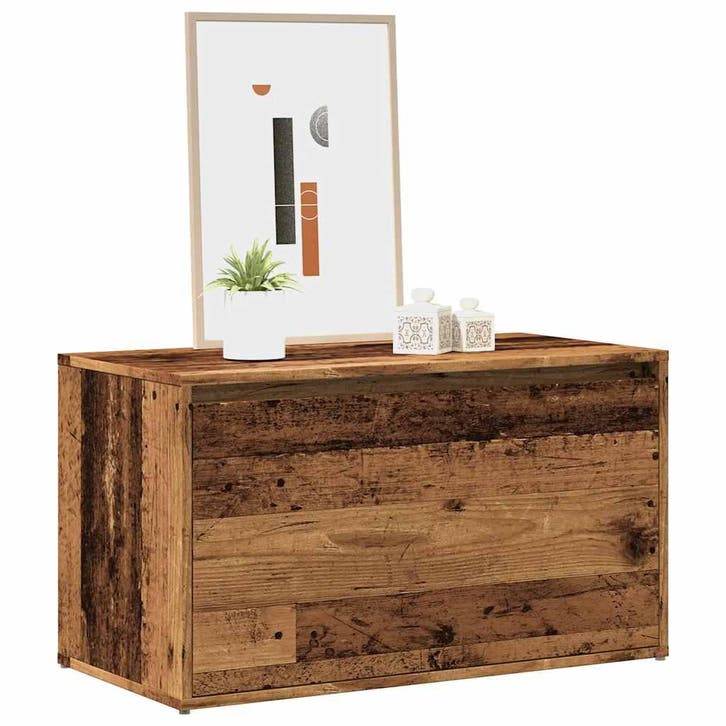 vidaXL Halbankje 80x40x45 cm bewerkt hout oud houtkleurig, Maison & Meubles, Maison & Meubles | Autre, Envoi