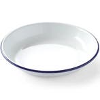 Diep Bord | Geëmailleerd Staal | Wit/Blauw | Per Stuk |, Verzenden, Nieuw in verpakking