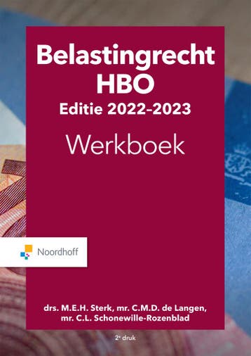 2022-2023 / Belastingrecht HBO / Werkboek 9789001754235, Verzenden, Gelezen, M.E.H. Sterk