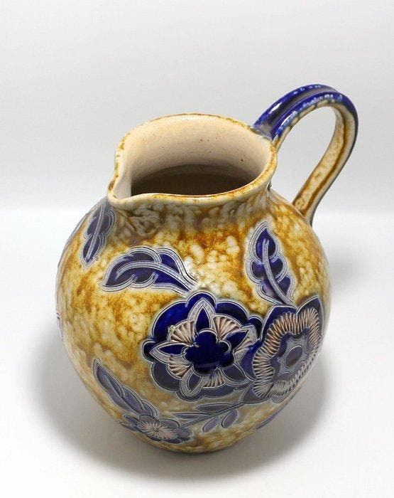 Goebel, Merkelbach - Vaas (2) - Westerwald steengoed met, Antiek en Kunst, Curiosa en Brocante