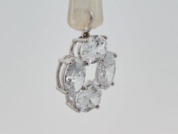 Zonder minimumprijs - Hanger - 14 karaat Witgoud - 2.65ct.