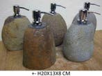 Natuursteen accessoires voor de badkamer, zeeppomp, beker, Ophalen of Verzenden, Nieuw, Overige typen
