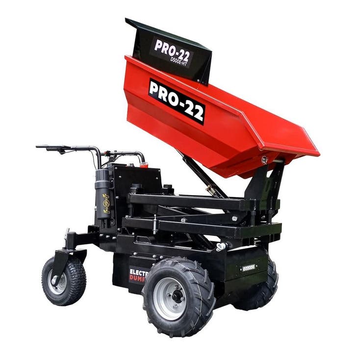 PRO-22 D500E-HT Accu Mini Dumper / Kruiwagen, Tuin en Terras, Kruiwagens, Nieuw, Elektrisch