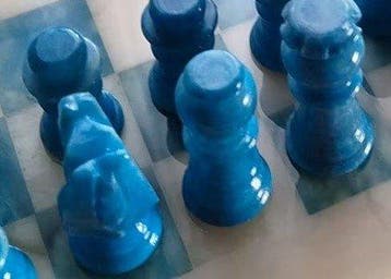 Jeu déchecs - albâtre, Antiek en Kunst