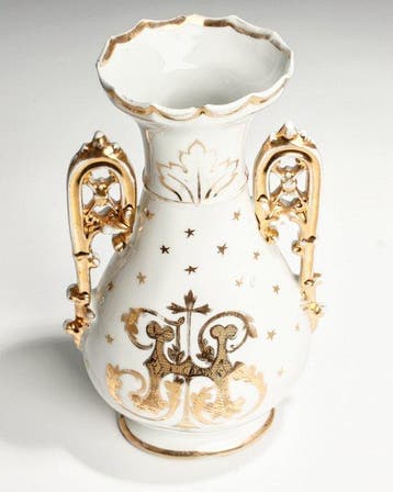 Vieux Paris (Old Paris) - Vase - MODÈLE : 63 - porcelaine à