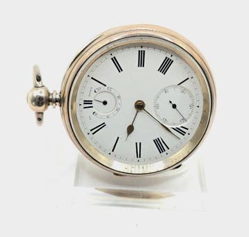 Forrest Chesterfield - Sterling-Silbertaschenuhr -, Bijoux, Sacs & Beauté