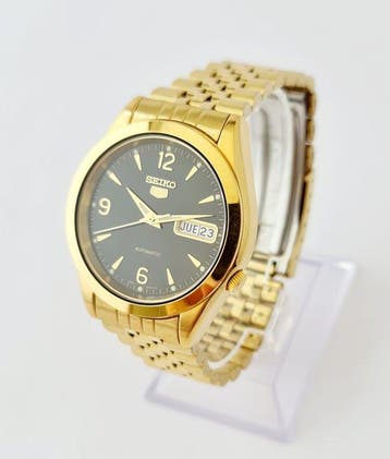 Seiko - Seiko 5 SNK138 Automatic 21 Jewels – Gold & Black