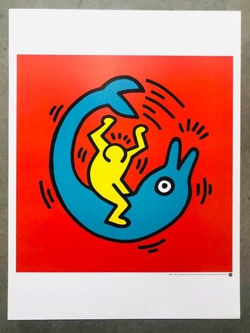 Keith Haring (after) - Untitled - Offset lithography -, Antiquités & Art