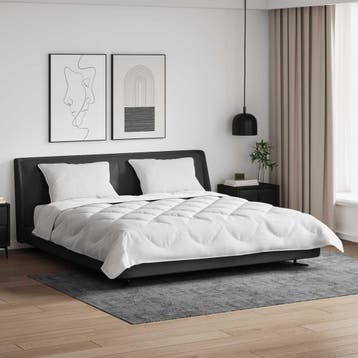 vidaXL Dekbed met kussen 3 st Wit Microvezel, Verzenden