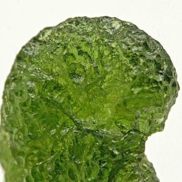 Olijfgroene moldaviet Kristal - Hoogte: 2.1 cm - Breedte: