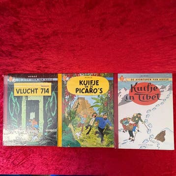 Kuifje - Vlucht 714 en 2 andere - 3 Album, Boeken, Stripverhalen, Nieuw