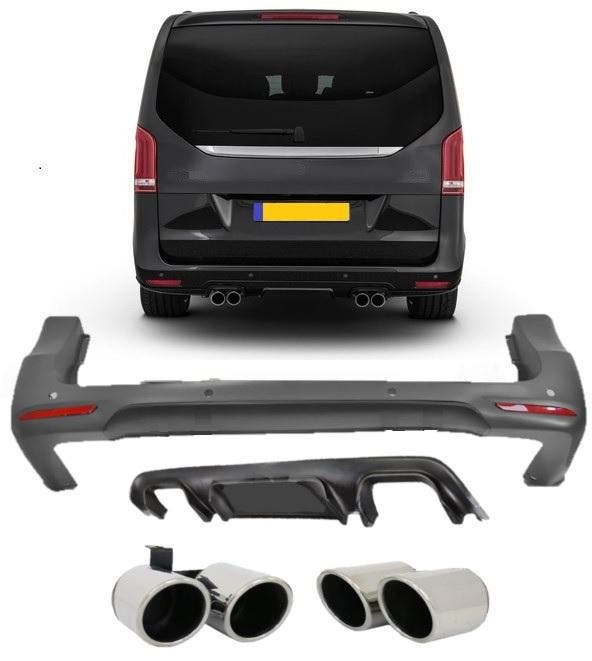 Achterbumper | geschikt voor Mercedes-Benz | Vito 2014- 4d b, Autos : Pièces & Accessoires, Carrosserie & Tôlerie, Envoi