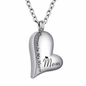 Fako Bijoux - Ashanger / Assieraad - Hart - Mom - Edelstaal, Verzenden