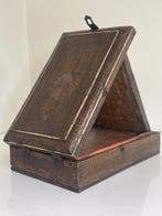 Kaptafel - Antieke Qajar Khatamkari schoonheidsdoos met, Antiek en Kunst
