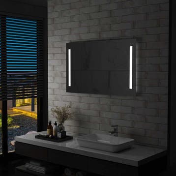 vidaXL Badkamerspiegel LED 100x60 cm, Huis en Inrichting, Woonaccessoires | Spiegels, Verzenden, Nieuw