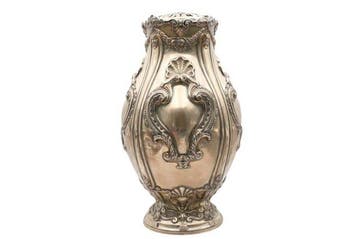 Vaas - .833 zilver - Grote Rococo van 42 cm