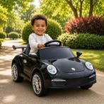 Elektrische kinderauto Porsche RUF CTR 3 S505 - zwart - 105, Auto diversen, Handleidingen en Instructieboekjes, Verzenden